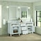 James Martin Vanities 72'' Double Vanity, Bright White w/ 3 CM Eternal Jasmine Pearl Quartz Top 424-V72-BW-3EJP - alternate 4